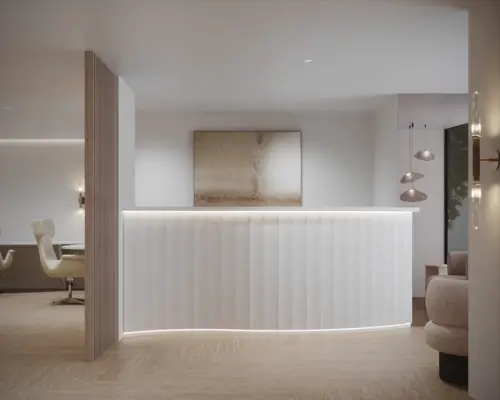 Broadbeach II — detail of the completed interior