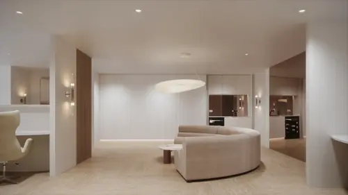 Broadbeach II — a further view of the completed interior